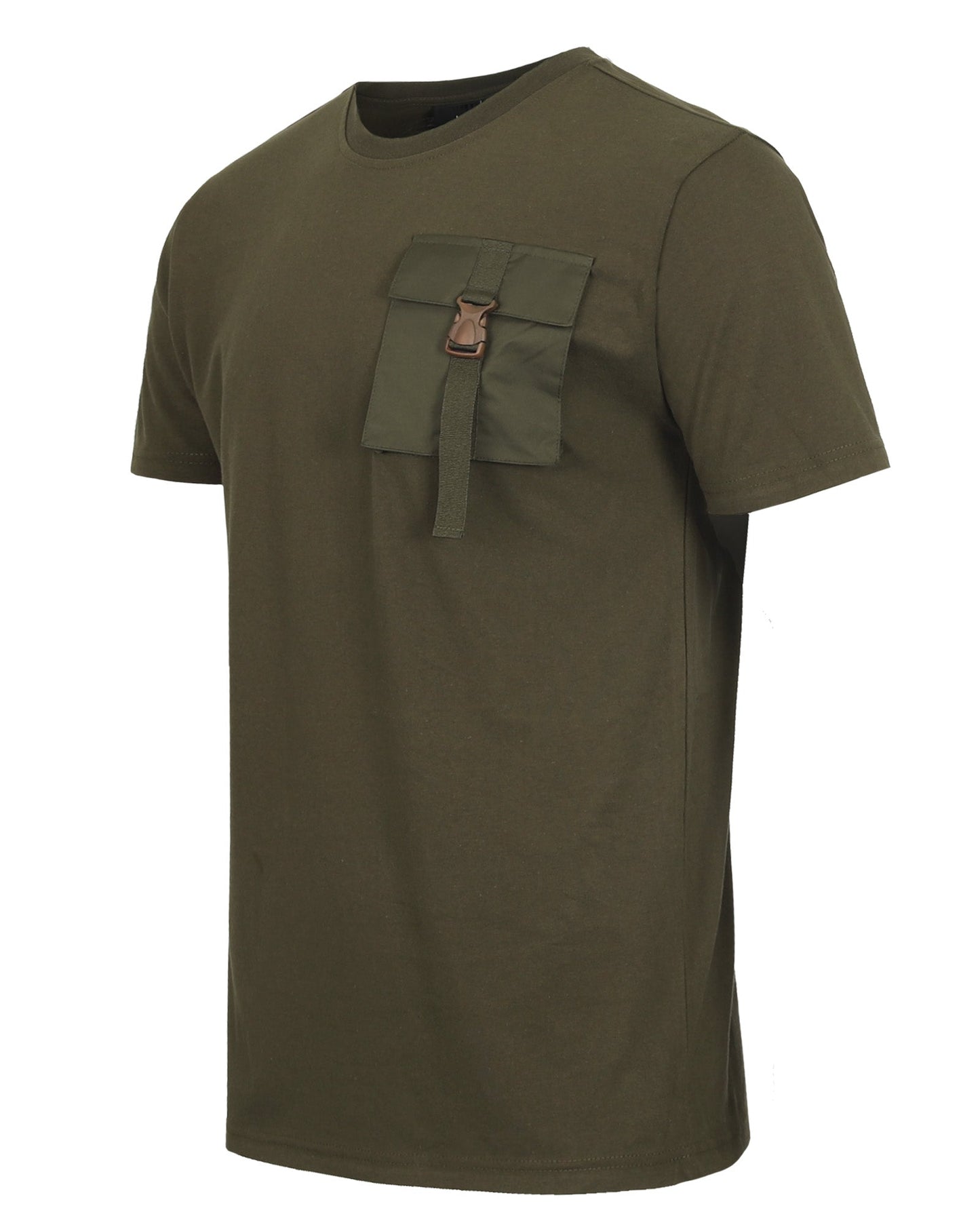 ZIMEGO Mens Chest Pocket T Shirts - Urban Hip Hop Streetwear Hipster Tshirts for Men ZIMEGO MEN