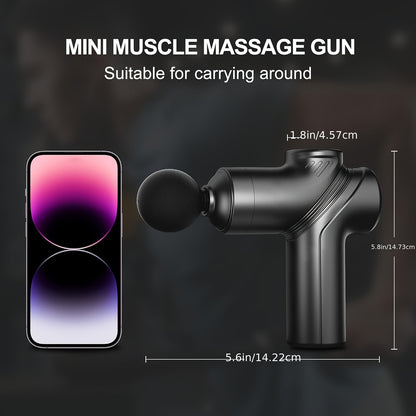 Massage Gun Deep Tissue, Silent Motor And Portable Massage Gun with 4 Interchangeable Heads for Deep Muscle And Relaxation, Relax Gift