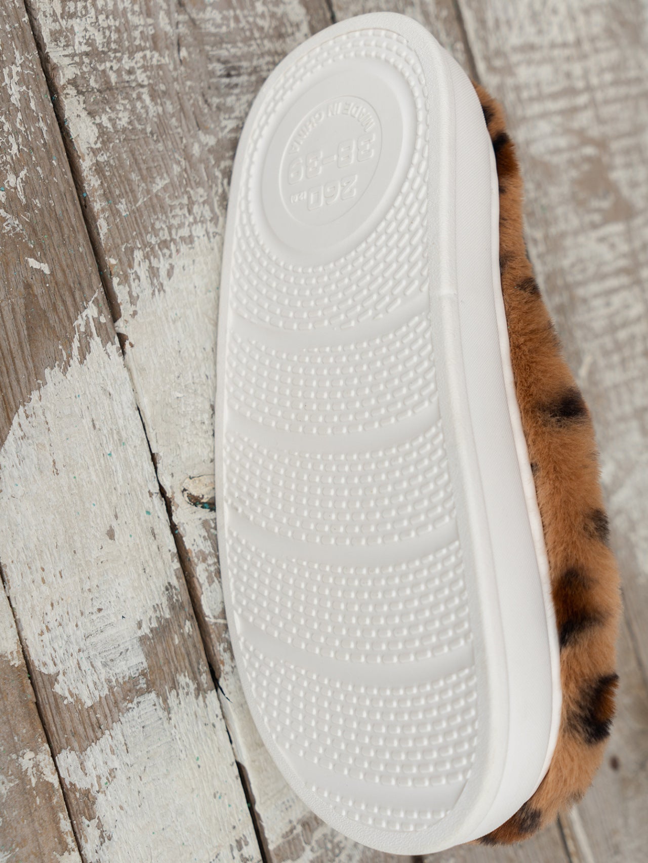 Leopard Print Thick Bottom Fluffy Slippers MerchMallow