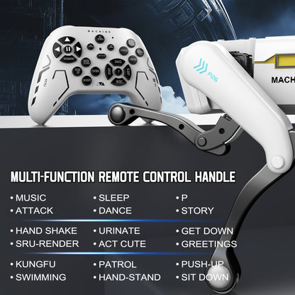 Intelligent Robot Dog, 2.4GHz Remote Control Toy Dog, With A Maximum Remote Control Distance Of 99Ft, AI Voice Control Can Be Connected, Programming Actions To Mobile Apps, Can Dance, Telling Stories, Perform A Dance, Program