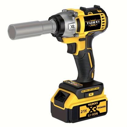 21V Cordless Impact Wrench Wireless Drill Kit with 4000mAh Battery, Brushless Electric Impact Gun Drill, Toolbox, Charger, Socket & Complete Accessories - Ideal Gift for Men