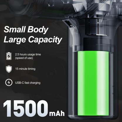 Massage Gun Deep Tissue, Silent Motor And Portable Massage Gun with 4 Interchangeable Heads for Deep Muscle And Relaxation, Relax Gift