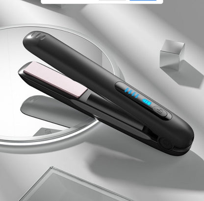 Wireless Hair Straightener Flat Iron Mini 2 IN 1 Roller USB 5000mAh Max 200 Degree Portable Cordless Curler 4 Levels Dry And Wet Uses MerchMallow