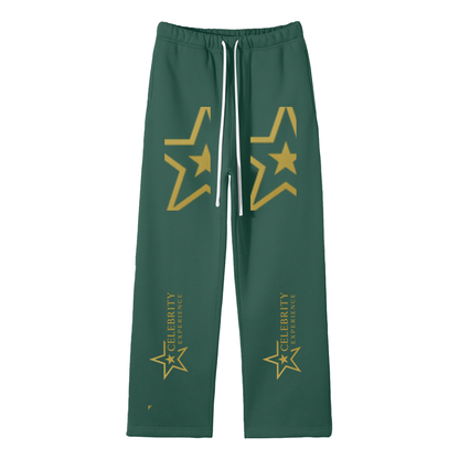 CE Unisex Solid Color Fleece Straight Leg Pants