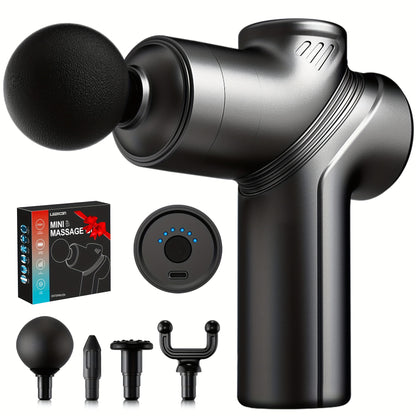 Massage Gun Deep Tissue, Silent Motor And Portable Massage Gun with 4 Interchangeable Heads for Deep Muscle And Relaxation, Relax Gift