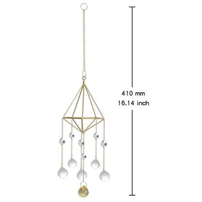 Golden Air Rack Sun Catcher with AB Crystal Pendant Celebrity Goods