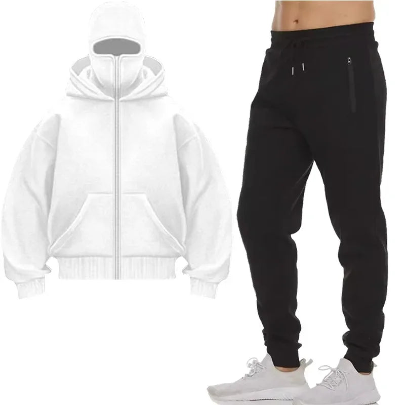 Hoodies Sets Men Clothing Fashion Autumn/Winter Designer Clothing Hooded Jacket + Pants Suit Jogging Sportswear Two-piece Suit