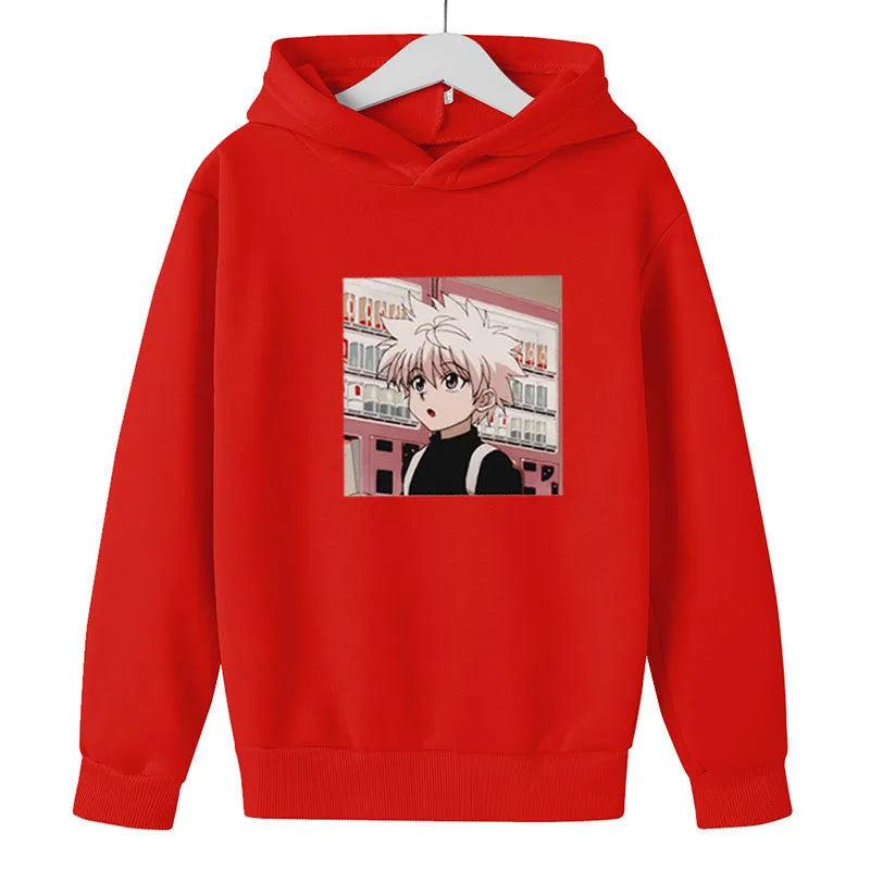 Hoodies For Girls 14 Years Old Pullover Sweatshirts For Boy  Child clothes Oversized Hoodie Anime Cotton Clothes GhostBlade