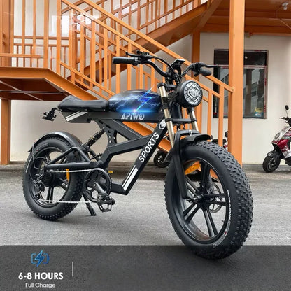 20-inch E-Bike mountain off-road cycling bicycle with 1000W powerful motor 48V-20ah energy-saving battery urban electric bicycle