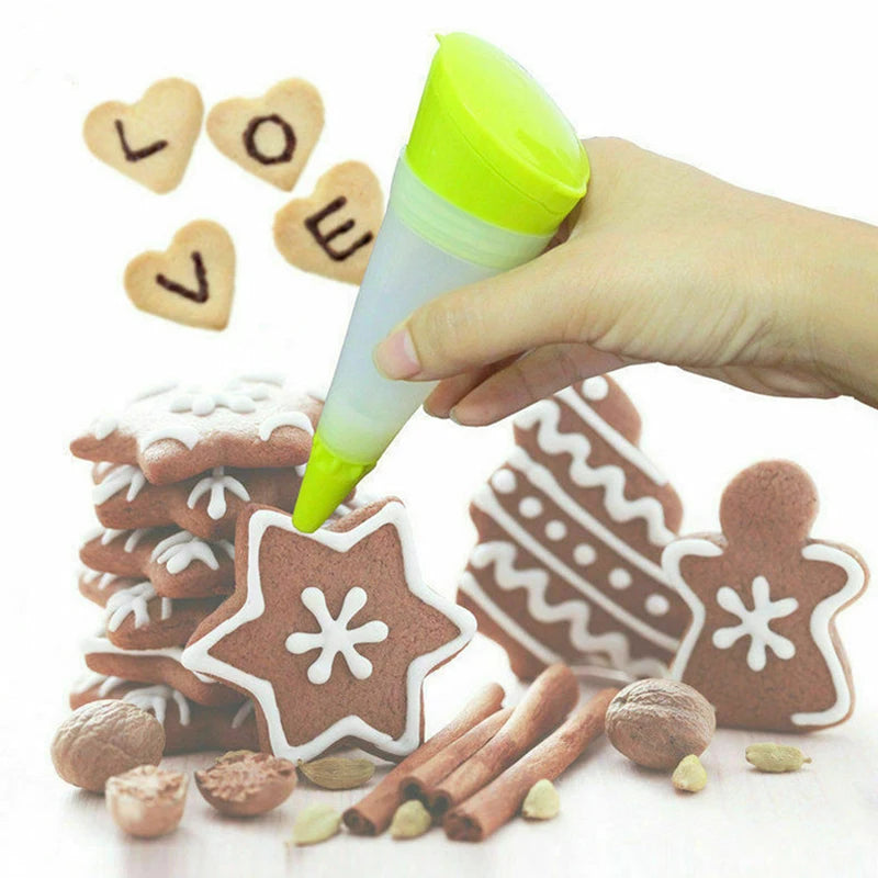 1PC Food Writing Pen Chocolate & Cake Decorating Tools Cream Cup Cookie Icing Piping Pastry Nozzles Kitchen Baking Accessories