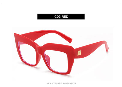 Oversized Square Women's Glasses Frames Fashion Black Anti Blue Light Eyeglasses Optical Lenses Female Luxury Brand Big Eyewear