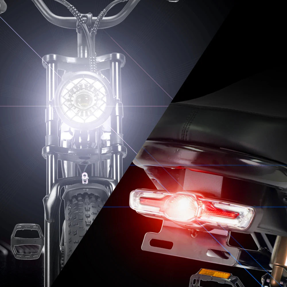 20-inch E-Bike mountain off-road cycling bicycle with 1000W powerful motor 48V-20ah energy-saving battery urban electric bicycle