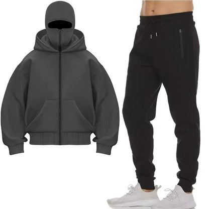 Hoodies Sets Men Clothing Fashion Autumn/Winter Designer Clothing Hooded Jacket + Pants Suit Jogging Sportswear Two-piece Suit