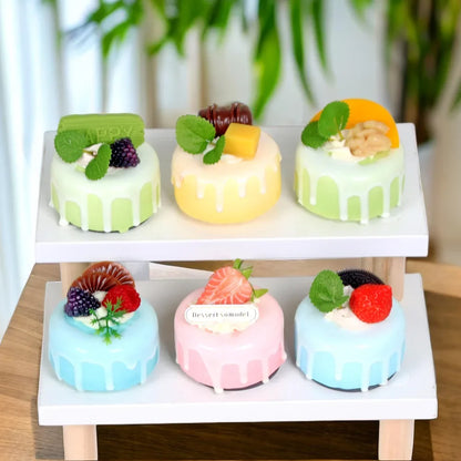 Artificial Fruit Cake Cream Jam Fake Cake  Dessert Model Decoration Home Decor