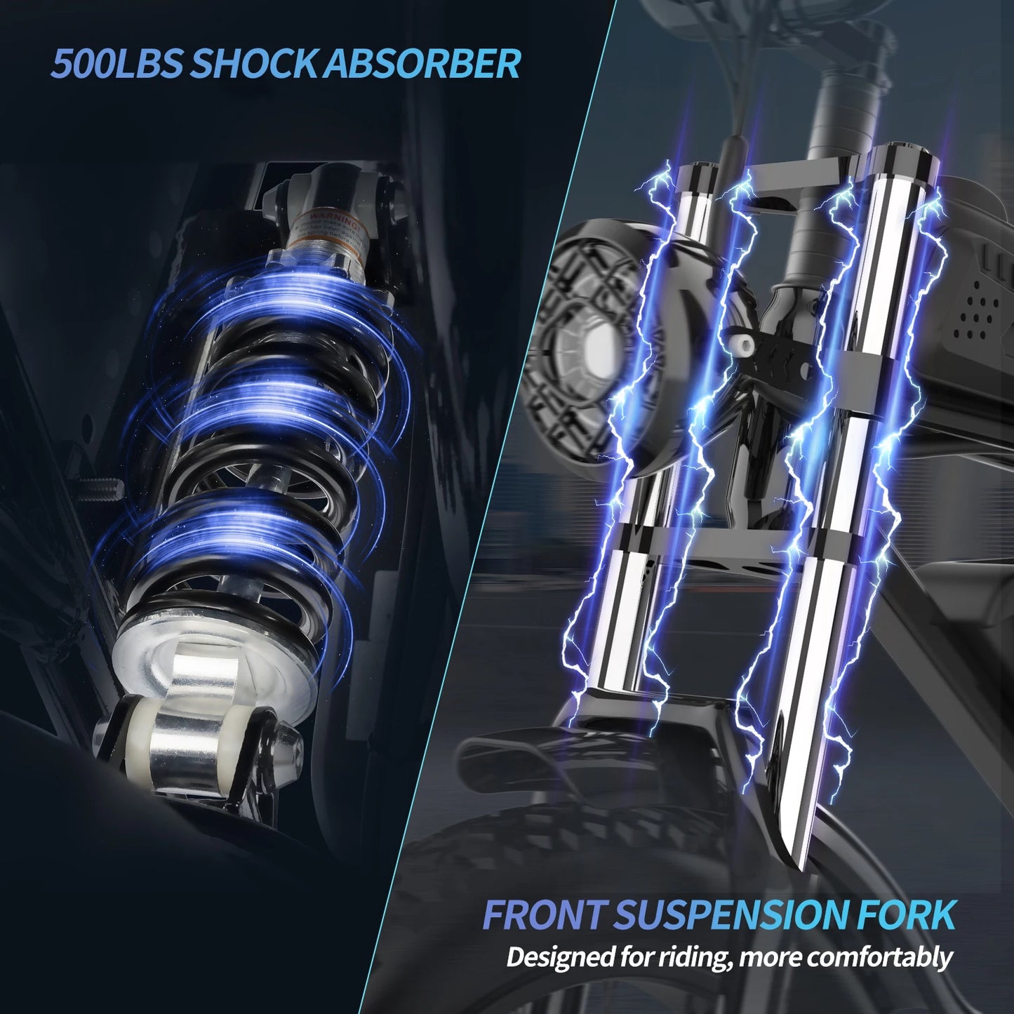 20-inch E-Bike mountain off-road cycling bicycle with 1000W powerful motor 48V-20ah energy-saving battery urban electric bicycle