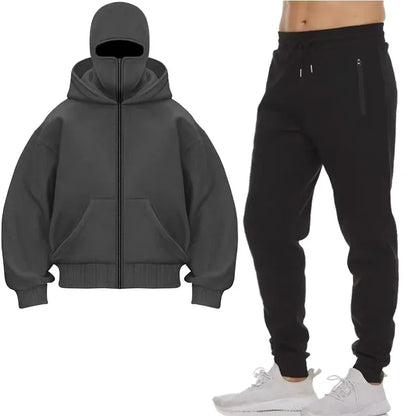 Hoodies Sets Men Clothing Fashion Autumn/Winter Designer Clothing Hooded Jacket + Pants Suit Jogging Sportswear Two-piece Suit
