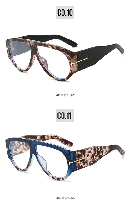 Fashion Pilot Sunglasses Women Brand Designer Large Frame Ins UV400 Ladies Shades Glasses