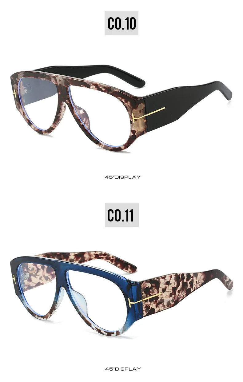 Fashion Pilot Sunglasses Women Brand Designer Large Frame Ins UV400 Ladies Shades Glasses