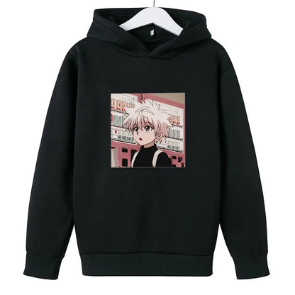 Hoodies For Girls 14 Years Old Pullover Sweatshirts For Boy  Child clothes Oversized Hoodie Anime Cotton Clothes GhostBlade