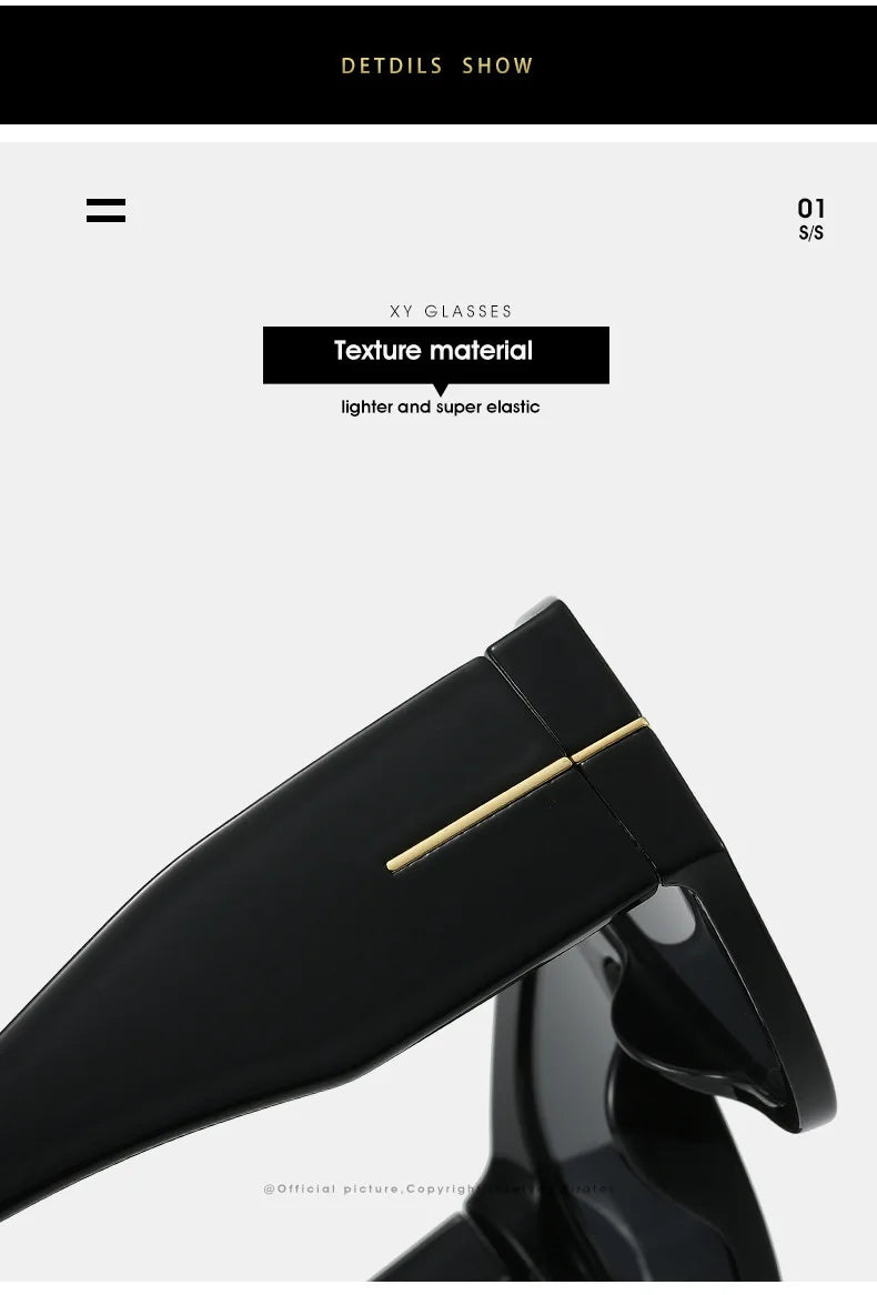 Fashion Pilot Sunglasses Women Brand Designer Large Frame Ins UV400 Ladies Shades Glasses