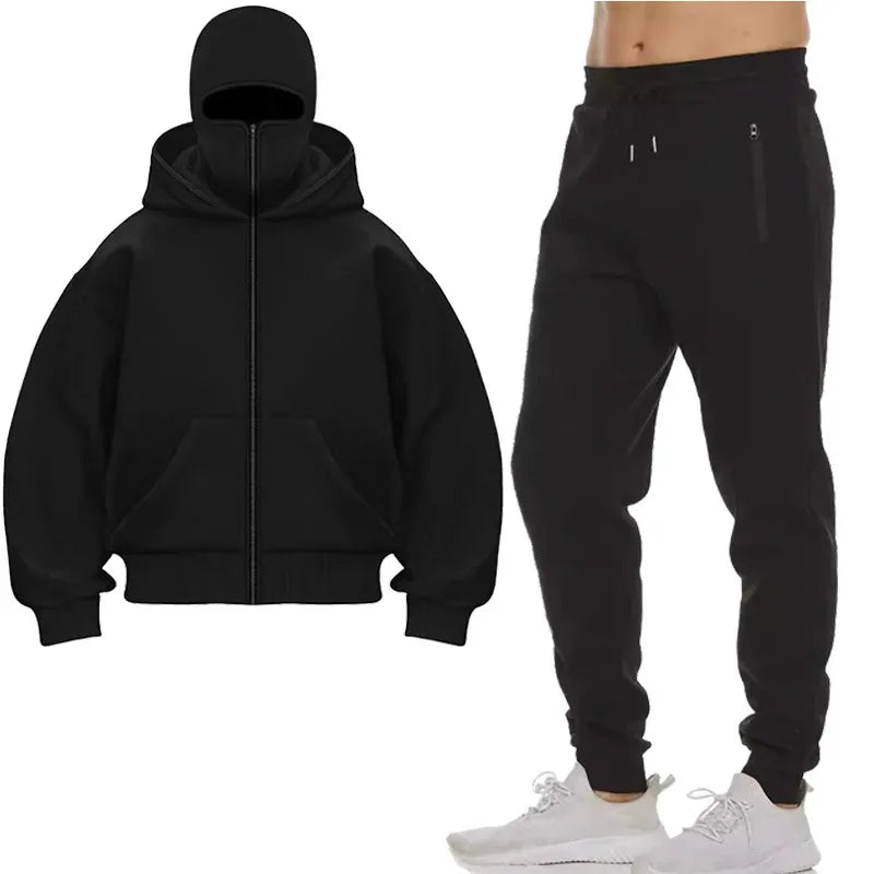 Hoodies Sets Men Clothing Fashion Autumn/Winter Designer Clothing Hooded Jacket + Pants Suit Jogging Sportswear Two-piece Suit