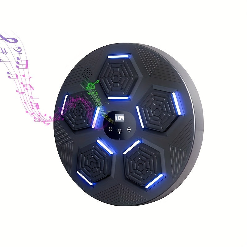 Boxing target, musical boxing machine, training punch equipment, wall mounted boxing machine, boxing exercise machine, gift giving, summer sports, target for home training boxing, plays music and connects to musical boxing ma