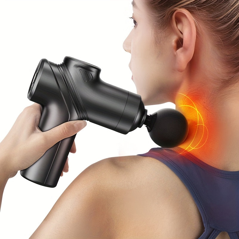 Massage Gun Deep Tissue, Silent Motor And Portable Massage Gun with 4 Interchangeable Heads for Deep Muscle And Relaxation, Relax Gift