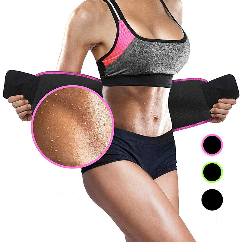 Waist Trimmer Belt Body Shaper Abdominal Trainer Weight Loss Fat Burning Straps MerchMallow