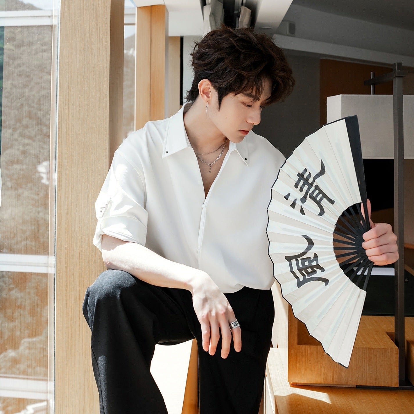 Men's High-grade Casual Loose And Simple Shirt MerchMallow