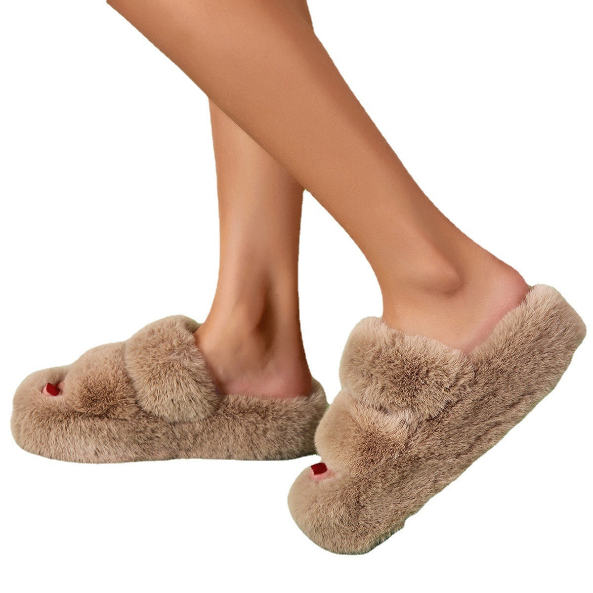 Fluffy Women's Thick-soled Home Slippers MerchMallow