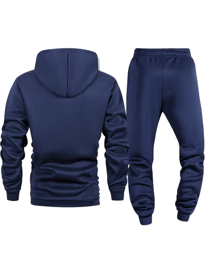 6pcs Men's Sportswear And Pants Set, Fashionable Street Style City Name Printed Sportswear for Autumn And Winter Outdoor Fitness Jogging Casual Wear, Soft, Warm And Comfortable Hooded Shirt And Pants|Men's Set.