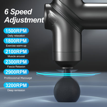Massage Gun Deep Tissue, Silent Motor And Portable Massage Gun with 4 Interchangeable Heads for Deep Muscle And Relaxation, Relax Gift