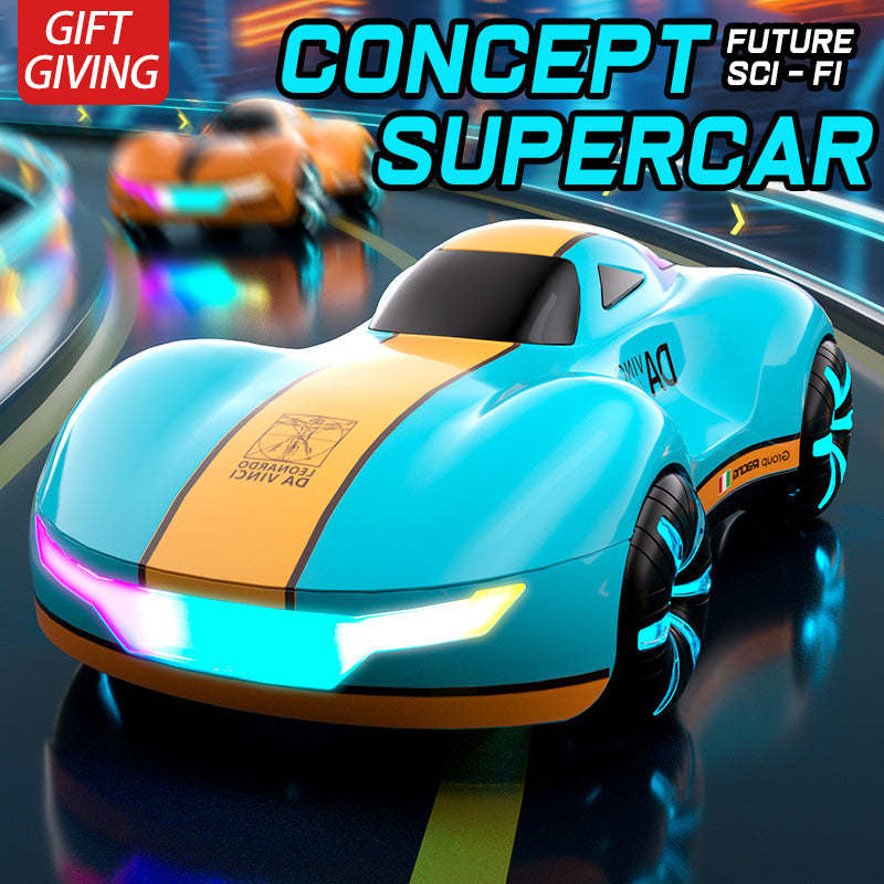 RC Car Remote Control with Gesture Double Spray 360° Rotation, High-Speed Wireless, LED Headlights& Underglow, Durable Plastic Body-for Birthdays, Christmas, Halloween Toys Gifts Remote Control Car