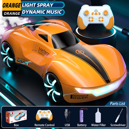 RC Car Remote Control with Gesture Double Spray 360° Rotation, High-Speed Wireless, LED Headlights& Underglow, Durable Plastic Body-for Birthdays, Christmas, Halloween Toys Gifts Remote Control Car