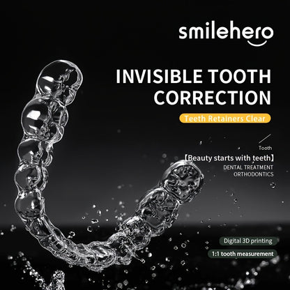 Two Invisible Braces For Upper And Lower Teeth, An Online Dental Correction Tool That Prevents Relapse, A Retainer To Prevent Grinding Of The Teeth, Mouth Protrusion, Overbite, Underbite, Students, Adults. Need To Take Dental