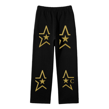 CE Unisex Solid Color Fleece Straight Leg Pants