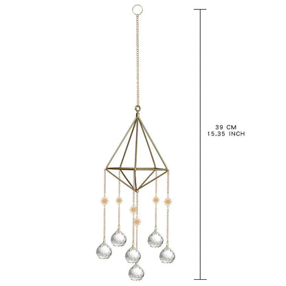 Golden Air Rack Sun Catcher with AB Crystal Pendant Celebrity Goods